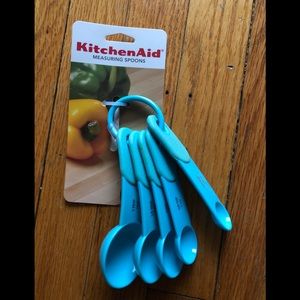 Kitchen Aid Teal Measuring Spoons